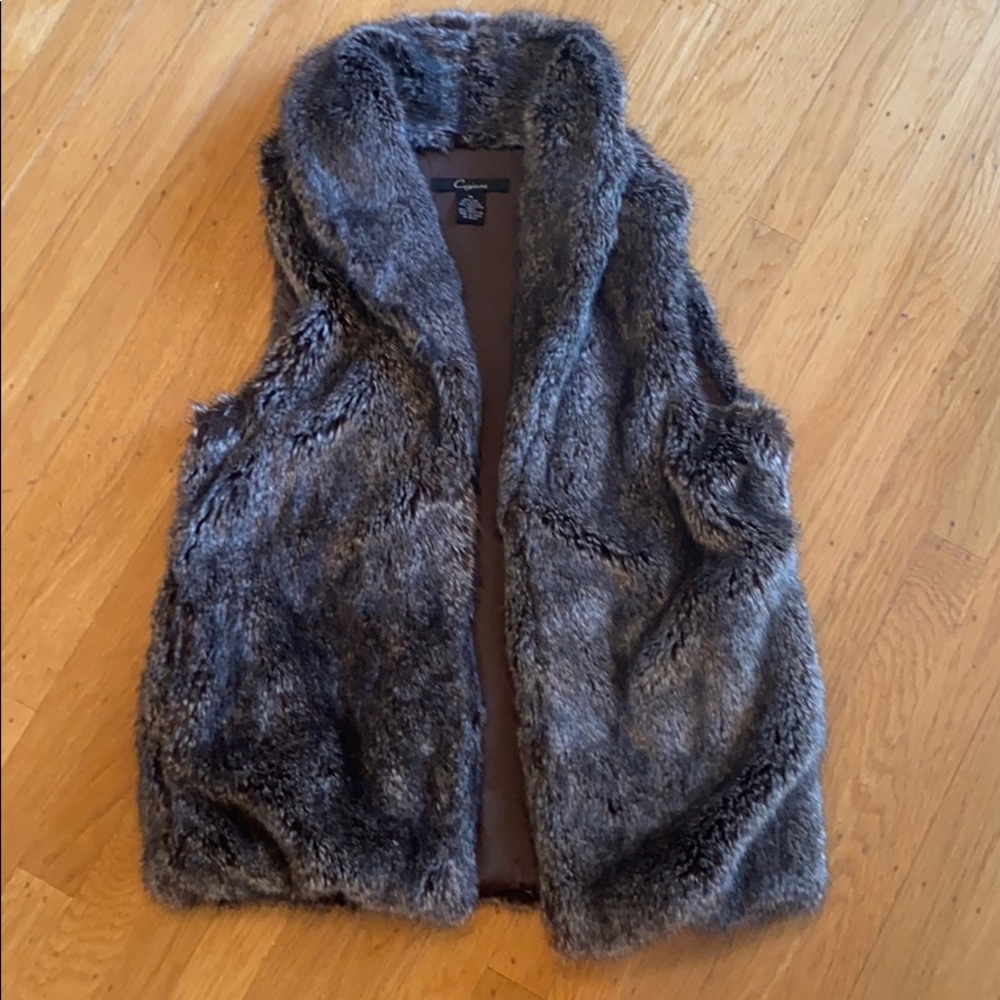 FAUX FUR VEST SIZE M CEJON BRAND